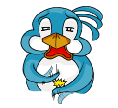 Throw away Penguin sticker #7549069