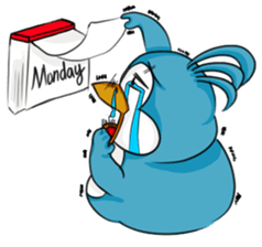 Throw away Penguin sticker #7549075