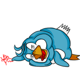 Throw away Penguin sticker #7549077
