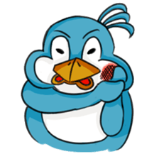 Throw away Penguin sticker #7549079