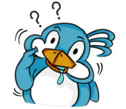 Throw away Penguin sticker #7549085