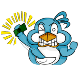 Throw away Penguin sticker #7549088