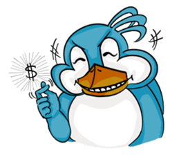 Throw away Penguin sticker #7549093