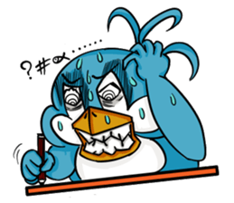 Throw away Penguin sticker #7549094