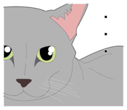 Realistic system cat sticker #7549550