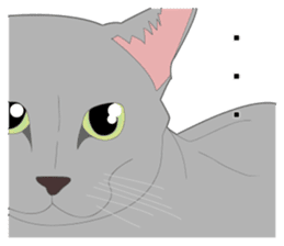 Realistic system cat sticker #7549550