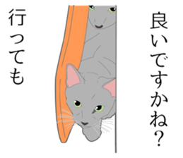 Realistic system cat sticker #7549566