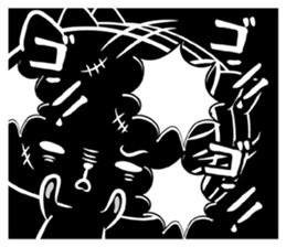 Black cat black joke sticker #7550037