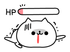 The exaggerated too cat sticker #7550227