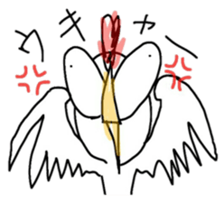 ONTA! an annoying bird became mentor. sticker #7550475