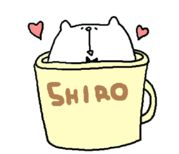 shiro to usachan sticker #7550818