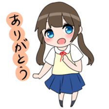 Three high school girls sticker #7551030