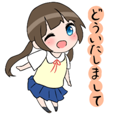 Three high school girls sticker #7551031