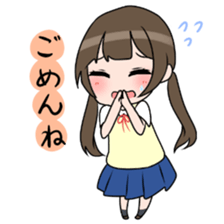 Three high school girls sticker #7551032