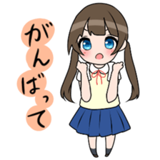 Three high school girls sticker #7551036