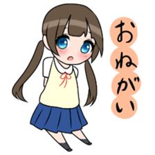 Three high school girls sticker #7551037