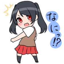 Three high school girls sticker #7551038