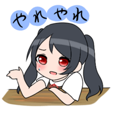 Three high school girls sticker #7551040