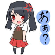 Three high school girls sticker #7551041