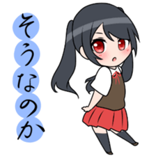 Three high school girls sticker #7551042