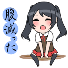 Three high school girls sticker #7551045