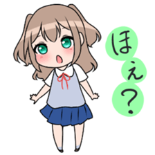 Three high school girls sticker #7551052