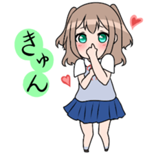 Three high school girls sticker #7551053