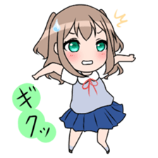 Three high school girls sticker #7551055