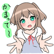 Three high school girls sticker #7551060