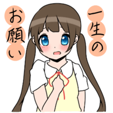 Three high school girls sticker #7551062