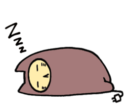 sleeping bag cat san sticker #7551169