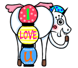 Colorful Unicorn Coco sticker #7551243
