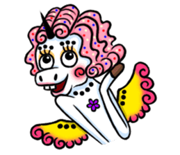 Colorful Unicorn Coco sticker #7551264