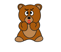 Frendy bear. sticker #7551335