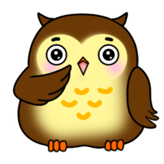 Owl with 40 emotion or pattern