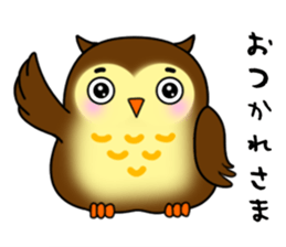 Owl with 40 emotion or pattern sticker #7551668