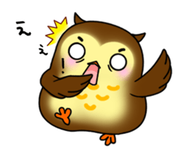 Owl with 40 emotion or pattern sticker #7551678