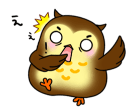 Owl with 40 emotion or pattern sticker #7551678