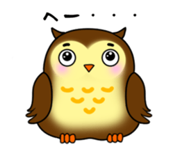 Owl with 40 emotion or pattern sticker #7551684