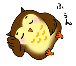 Owl with 40 emotion or pattern sticker #7551685