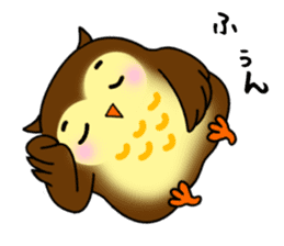 Owl with 40 emotion or pattern sticker #7551685