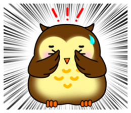 Owl with 40 emotion or pattern sticker #7551688