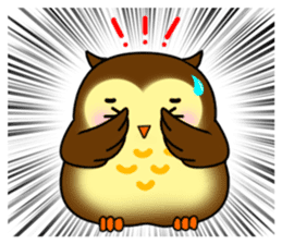 Owl with 40 emotion or pattern sticker #7551688