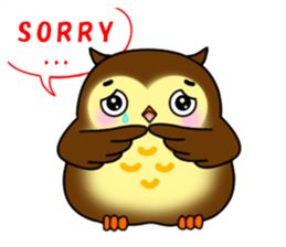 Owl with 40 emotion or pattern sticker #7551693