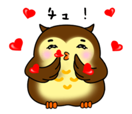 Owl with 40 emotion or pattern sticker #7551700