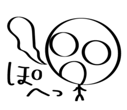 pretty stick human3 sticker #7551835