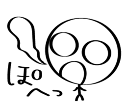 pretty stick human3 sticker #7551835