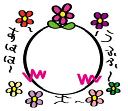 pretty stick human3 sticker #7551843