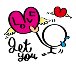 pretty stick human3 sticker #7551861