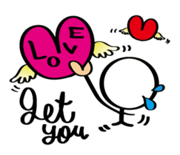 pretty stick human3 sticker #7551861